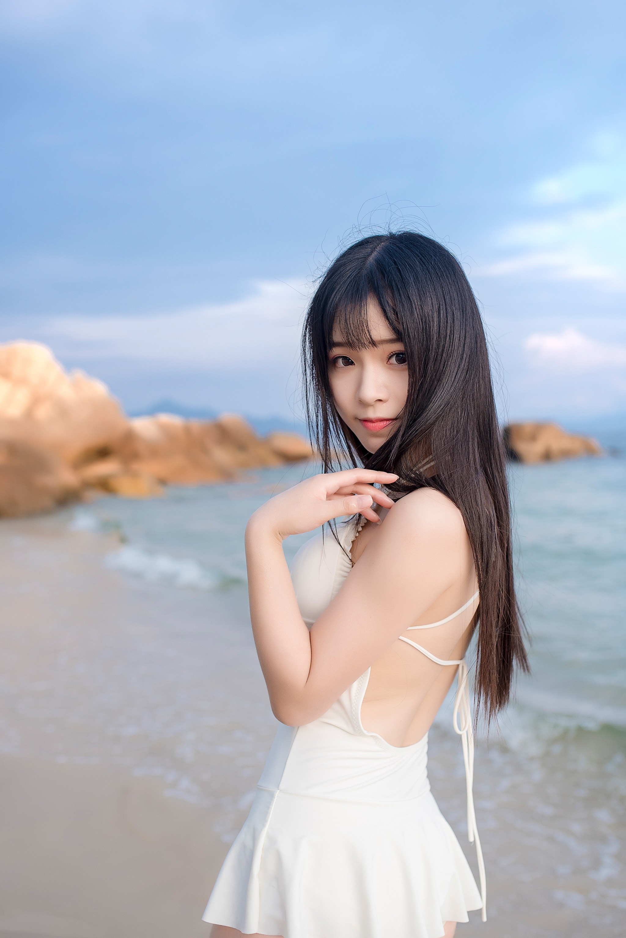 图片[1]-兔玩印画 – NO.004 [兔玩印画] 纯白的泳衣-XikXak